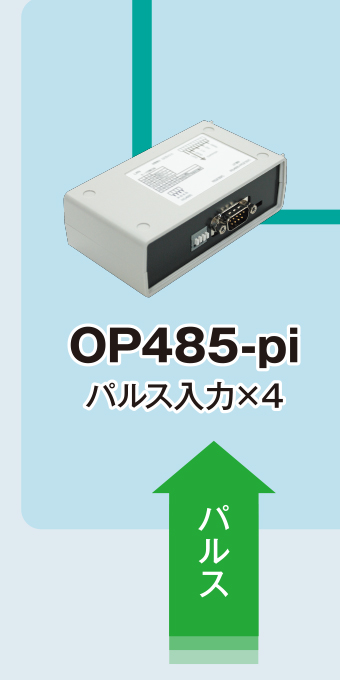 エンドデバイス／OP485-pi／パルス入力×4