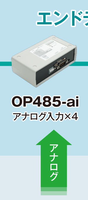 エンドデバイス／OP485-ai／アナログ入力×4