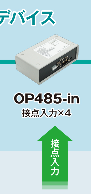 エンドデバイス／OP485-in／接点入力×4